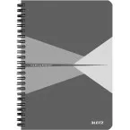 Leitz Office Notebook A5 Ruled Grey Polypropylene Cover