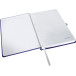 Leitz Style Notebook A5 Ruled Hard Cover Blue