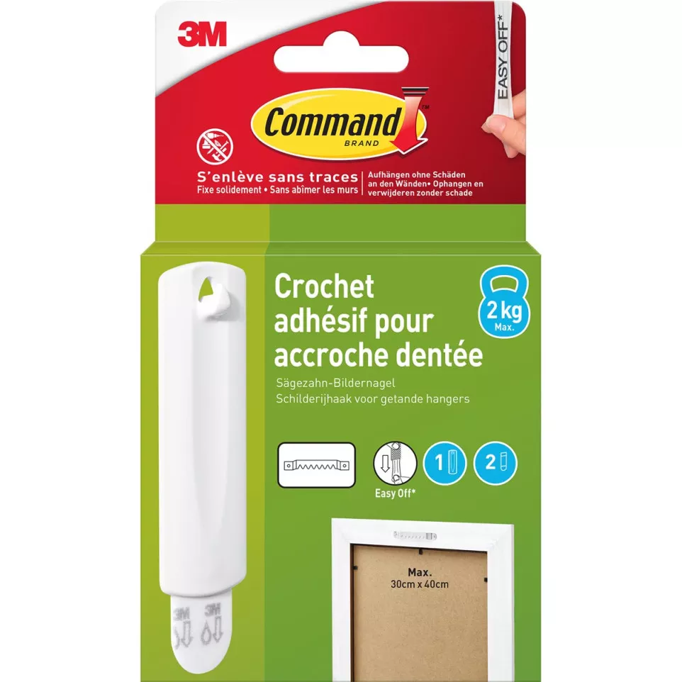 Command Sawtooth Picture Hanger, 2 kg...