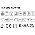 Driver SMART 60W 12V DC sans câble certifié TÜV / pce