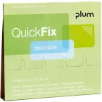 Plum QuickFix refill for adhesive plaster dispenser 30 detectable plasters