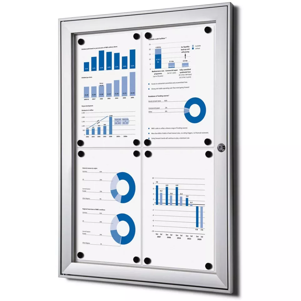 Vitrine voor binnen en buiten, ft 4 x...