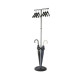 Coat Rack with Stand and 6 Black Hangers
