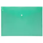 Plastic Document Wallet, A5, 240 x 161 mm, Green