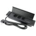 Flat-Box 3 Outlets + 2 USB (A+C) Black Cable + Plug 1.8m / pce