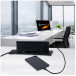 Flat-Box 3 stopcontacten+2 USB (A+C) zwart,  kabel+stekker 1,8m / pce