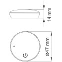 Aanraakschakelaar RF UFO zwart / pce