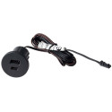 Black Recessed USB A+C 12V DC 2 x 1.05A Charger / pce