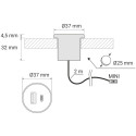 Black Recessed USB A+C 12V DC 2 x 1.05A Charger / pce