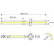 LED COB SOFT Strip 25mx8mm 12V Warm White 3000K 6.4W/m 620lm/m IP20 / 25m