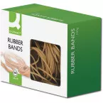 Q-CONNECT élastiques, largeur 1,5 mm, longueur 80 mm, no 18, boîte de 100 g
