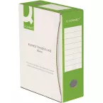 Q-Connect archive box A4 spine 10 cm cardboard 400 gsm white-green