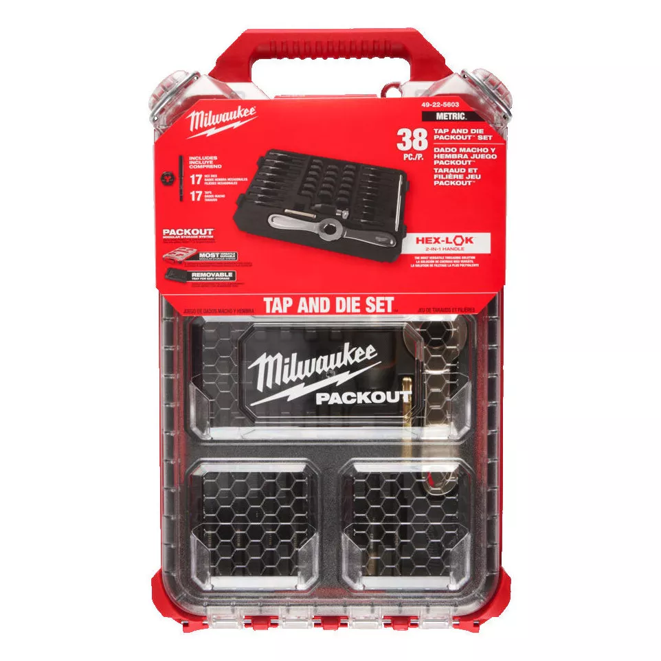 Coffret tarauds filières Milwaukee...