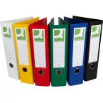Q-CONNECT classeur,pour ft A4, complète en PP, dos de 8 cm, couleurs assorties