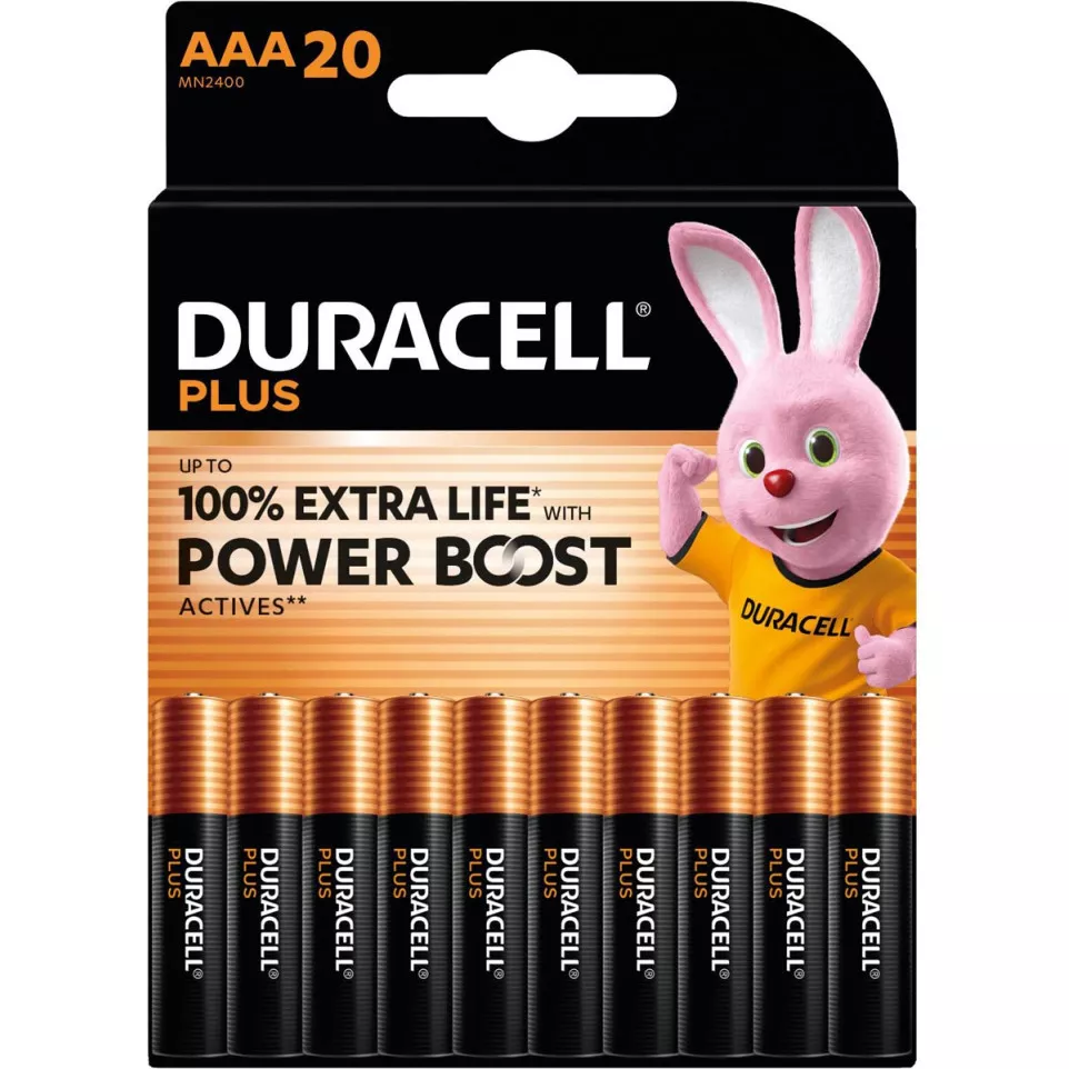 Duracell piles Plus 100%, AAA,...