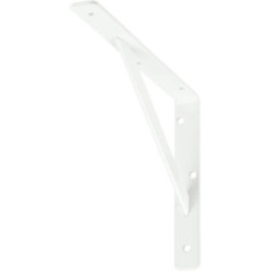 Versterkte beugel 250x150x30x4mm belasting 100kg wit / pce