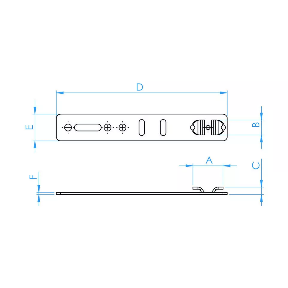 Patte de fixation pour châssis PVC...