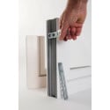 Patte de fixation pour châssis PVC fixes à tourner Aluplast 240x30x2mm / 100pce