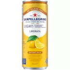 San Pellegrino limonade Limonata light, sleek blik van 33 cl, pak van 6 stuks