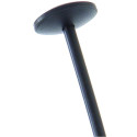 Kapstok met parapluhouder, 5 haken, zwart