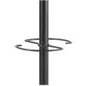 Kapstok met parapluhouder, 5 haken, zwart