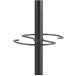 Kapstok met parapluhouder, 5 haken, zwart