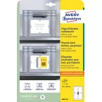 Avery positioneeretiket voorbedrukt, ft 120 x 80 mm, wit, pak van 20 etiketten