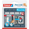 tesa Powerstrips Click Medium Maximum Load 1 kg Blister Pack of 2 x 16 Pieces
