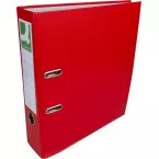 Q-Connect A4 Lever Arch File 8 cm Spine Red Cardboard with PP Cover and Reinforced Edge
