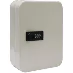 Key cabinet with combination lock for 48 keys white