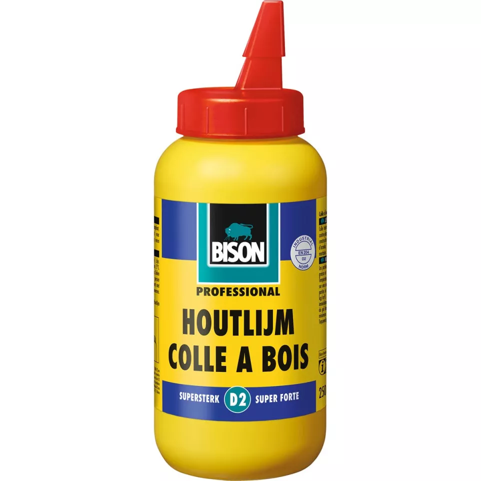 Bison houtlijm Original, wit, flacon...