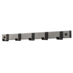 V-part coat rack with 5 hooks
