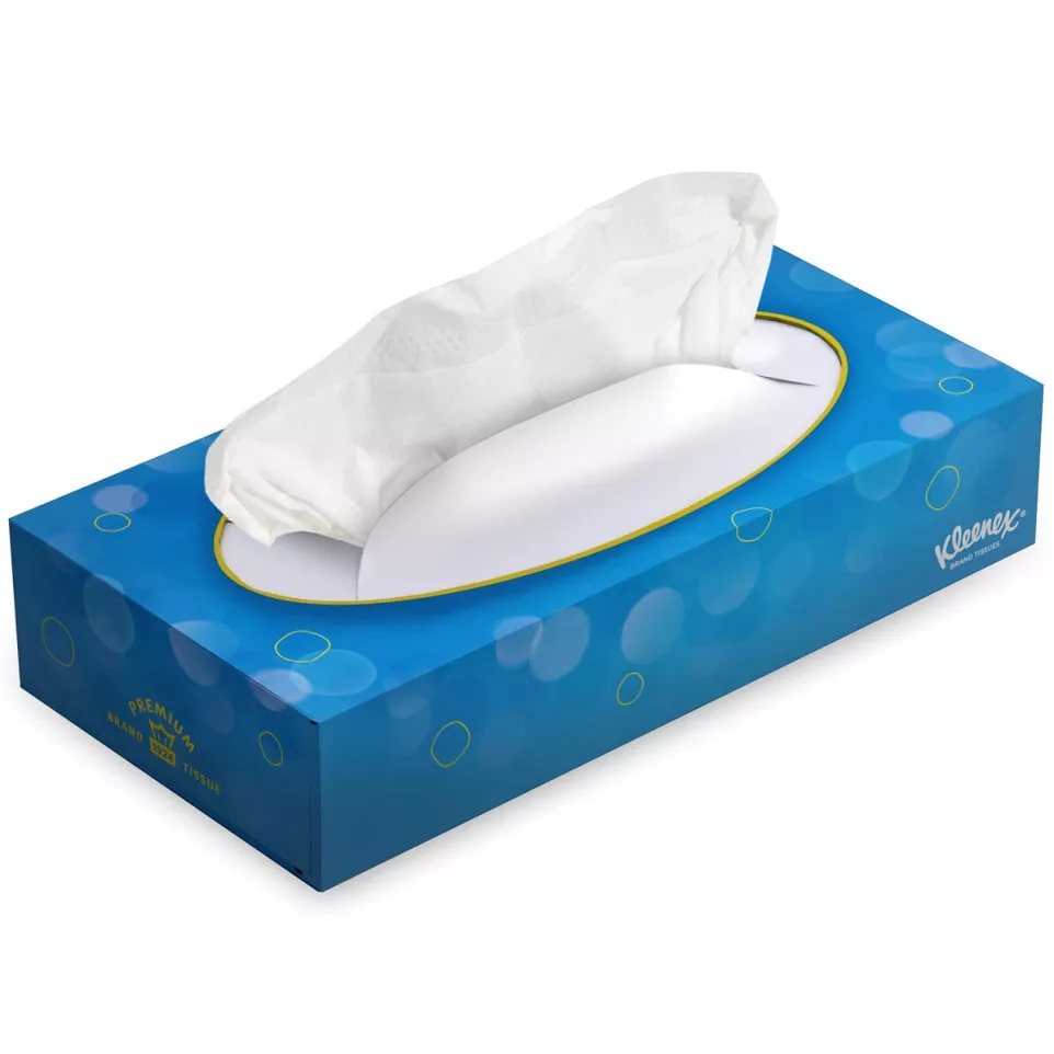 Kleenex facial tissues 2-ply 100 sheets