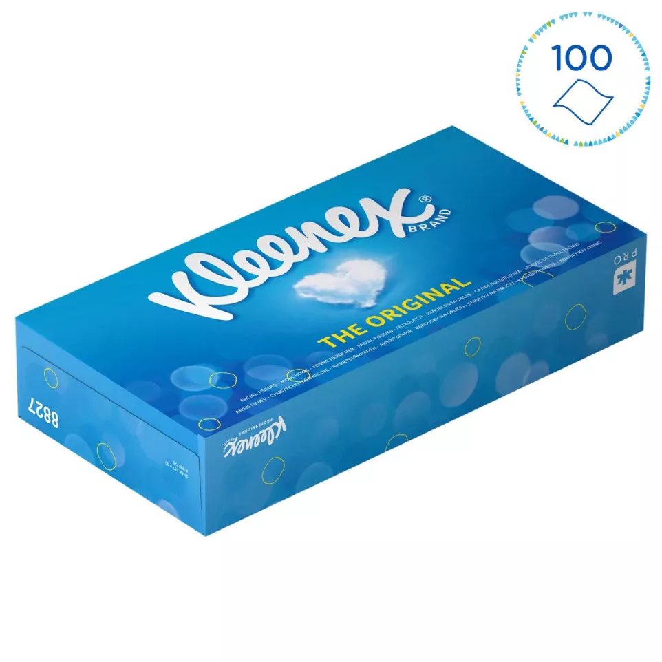 Kleenex facial tissues 2-ply 100 sheets