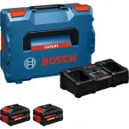 Kit Bosch EXPERT EXBA 18V-80 - Oplader + 2 x 8,0 Ah accu's. / pce