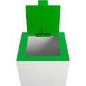 V-Part couvercle à clapet pour poubelle modulaire 85 l et 90 l, vert