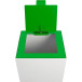V-Part top met klep voor modulaire afvalbak 85 l en 90 l, groen