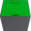 V-Part top met klep voor modulaire afvalbak 85 l en 90 l, groen
