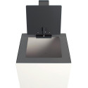 V-Part flap lid for modular waste bin 85L and 90L dark grey
