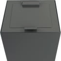 V-Part flap lid for modular waste bin 85L and 90L dark grey