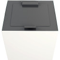 V-Part flap lid for modular waste bin 85L and 90L dark grey