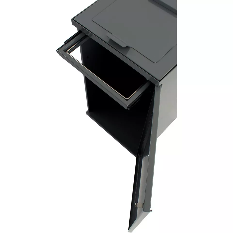 V-part modulaire afvalbak met deur en...