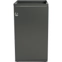V-part modulaire afvalbak met deur en zakhouder 85 l, grijs