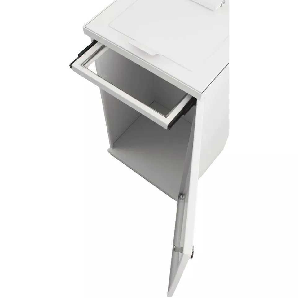 V-Part modular trash can with door...