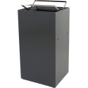 V-part modulaire afvalbak 90 l, grijs