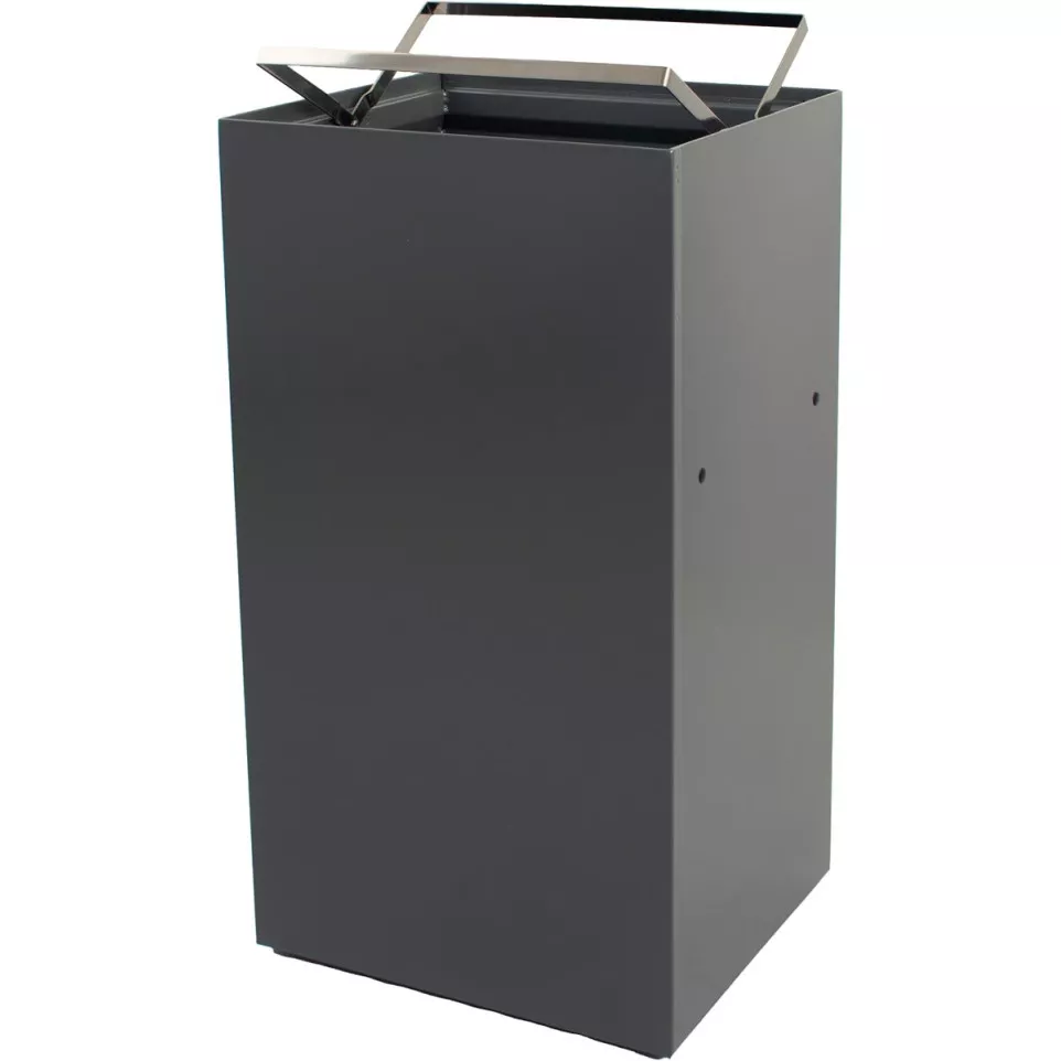 V-part modulaire afvalbak 90 l, grijs
