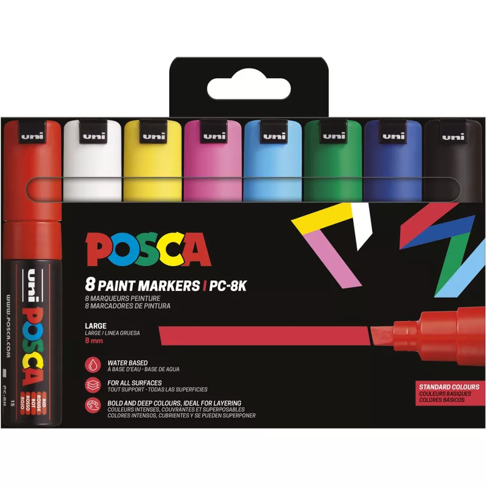 Uni POSCA marqueur peinture PC-8K, 8...