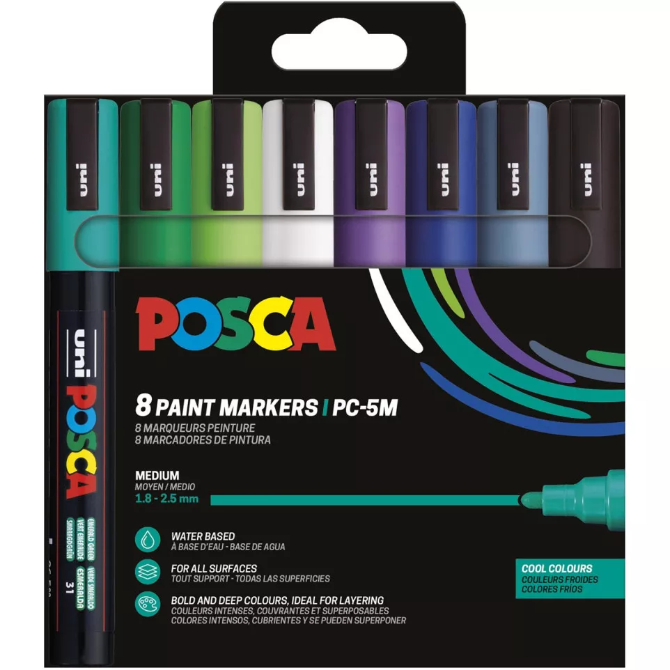 Uni POSCA marqueur peinture PC-5M,...