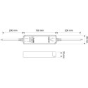 Slim LED Driver Power Supply 24V DC 150W IP67 / pc