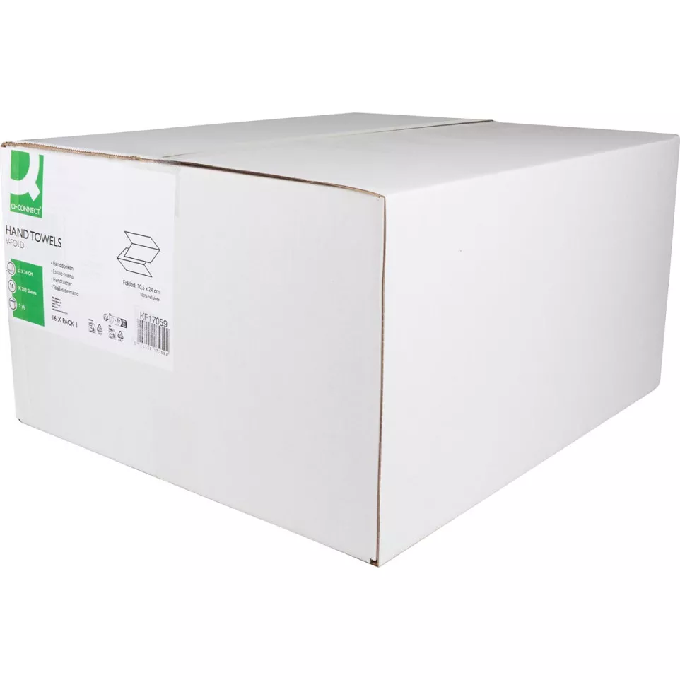 Q-Connect V-Fold 2-Ply Paper Hand...